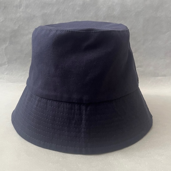 Vince Two Tone Navy Blue Cotton Canvas Casual Logo Beach  Bucket Hat main image 9